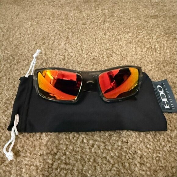 Oakley Accessories - ( OO9014 ) Oakley Gascan Smoke Gray Frame Ruby Iridium Lens